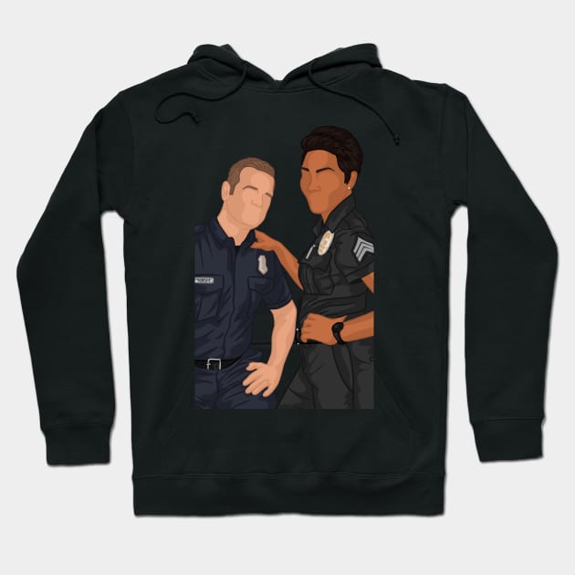 Bobby & Athena | 911 Hoodie by icantdrawfaces